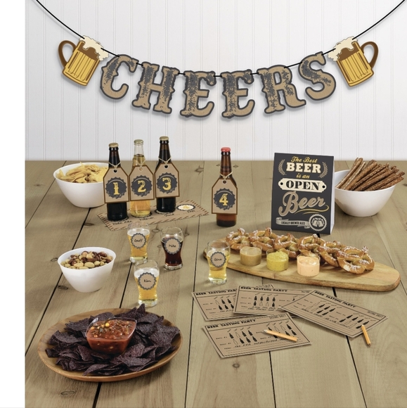 Amscan "CHEERS" Beer Tasting Kit Party Decorating & Voting for 4 People NWT - Picture 6 of 9